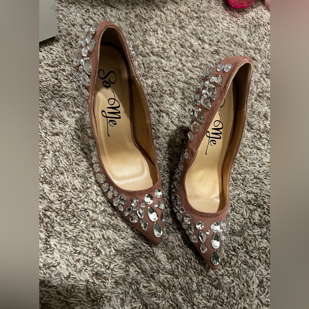 Rhinestone heels